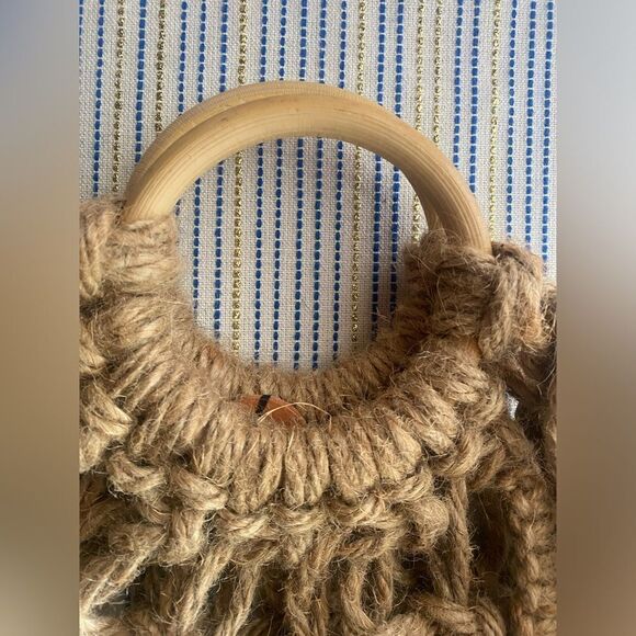 KKIBO Macrame Market Bag Brown - Picture 6 of 14